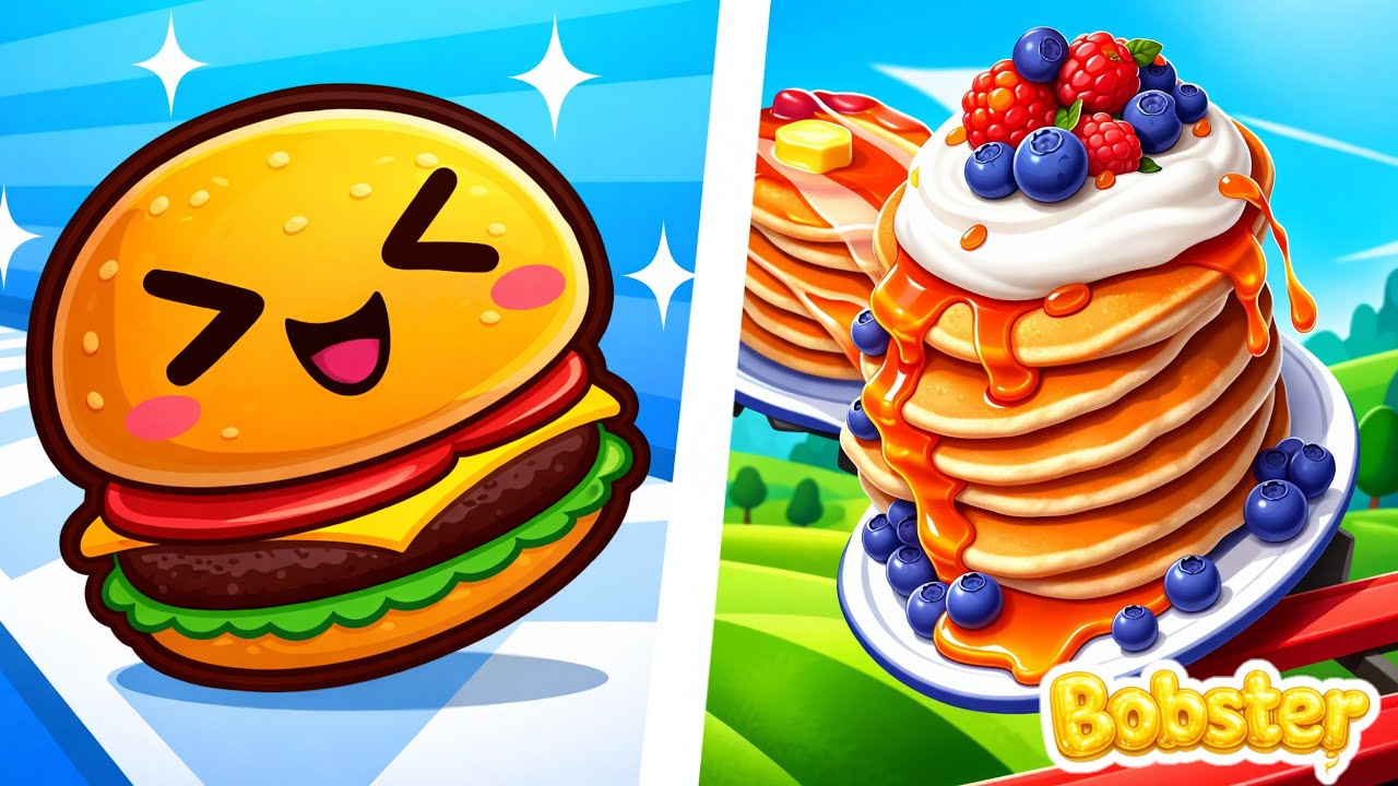 Food Run VS Pancake Run - Satisfying SpeedRun Gameplay Walkthrough iOS Android 
