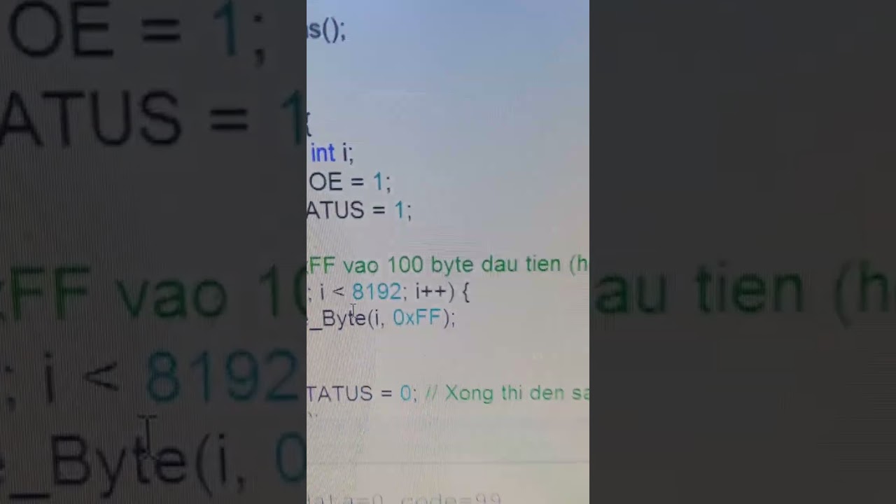 AT28C64 và AT89C51, 74hHC573 chạy đèn chớp P1 rất ok.
