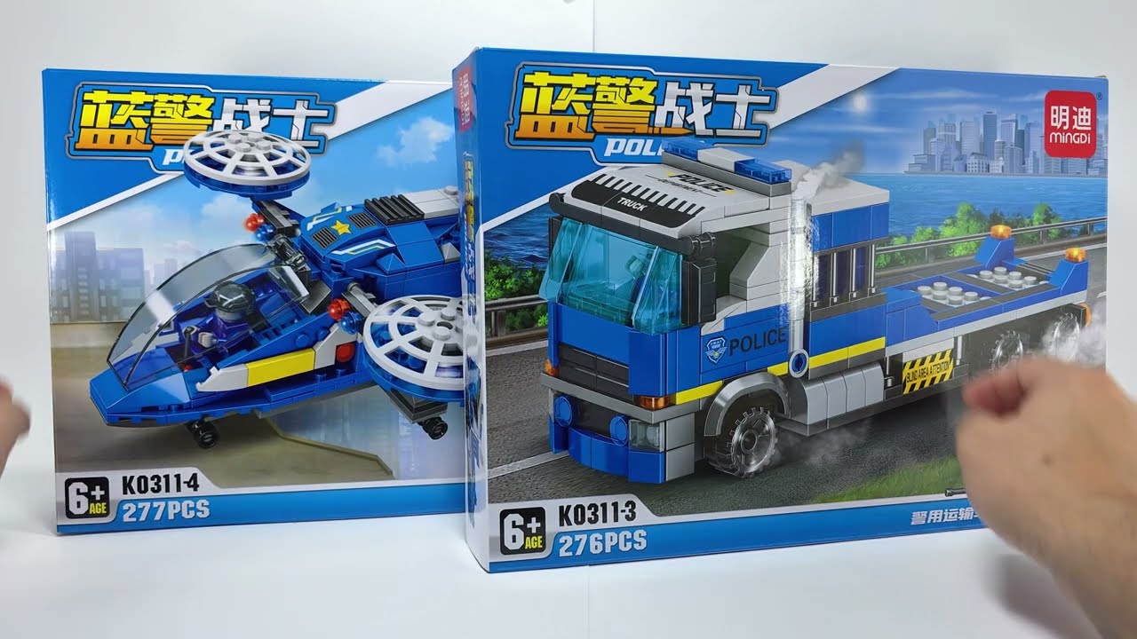 LEGO City Police Truck + Helicopter Chase! 🚨 Speed Build | Unofficial