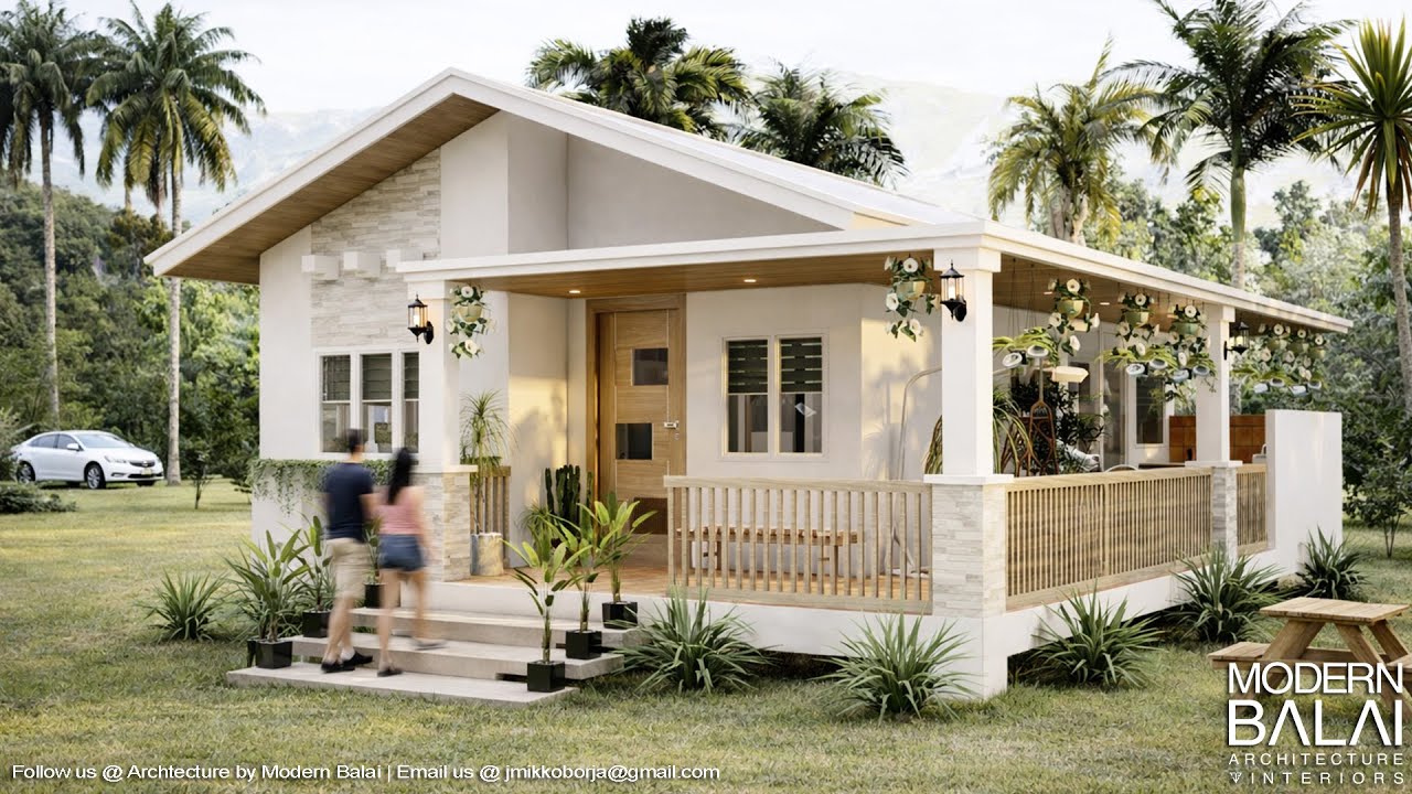 Simple Life in a Farmhouse Tiny House Design Idea | 8x10 Meters