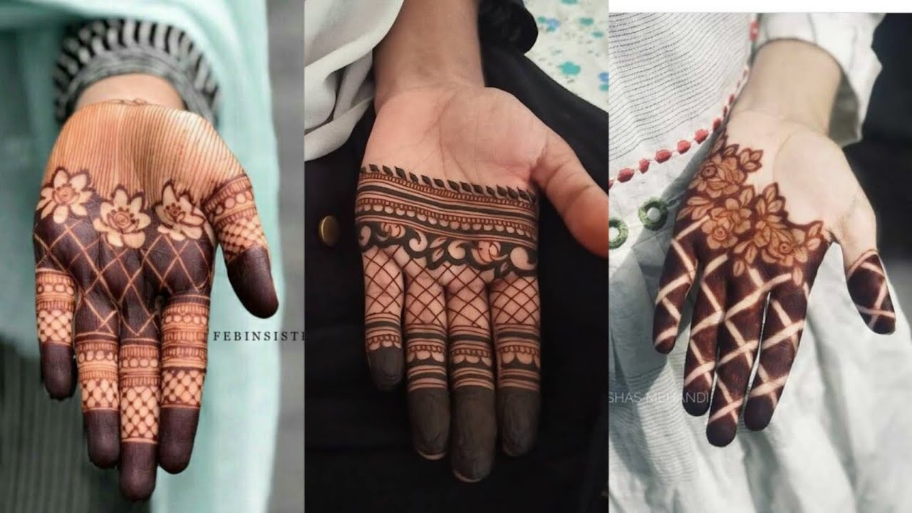 Unique palm Henna designs for girls|| Simple mehendi designs for beginner || hatheli ki mehendi