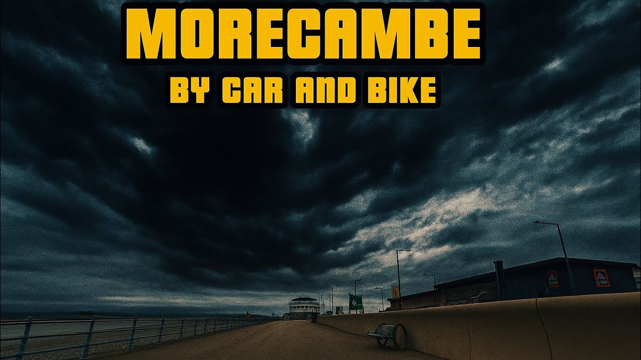 Cycle on Morecambe Prom Rainy Sunday  (Oct 26, 2025) | Clocks Change, DJI Action 5 Pro & Café Run