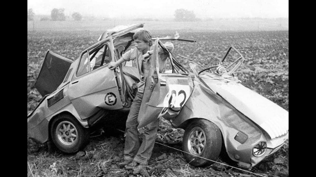 Škoda 120S, 130RS, 130LR  historic rally crash - 1.část