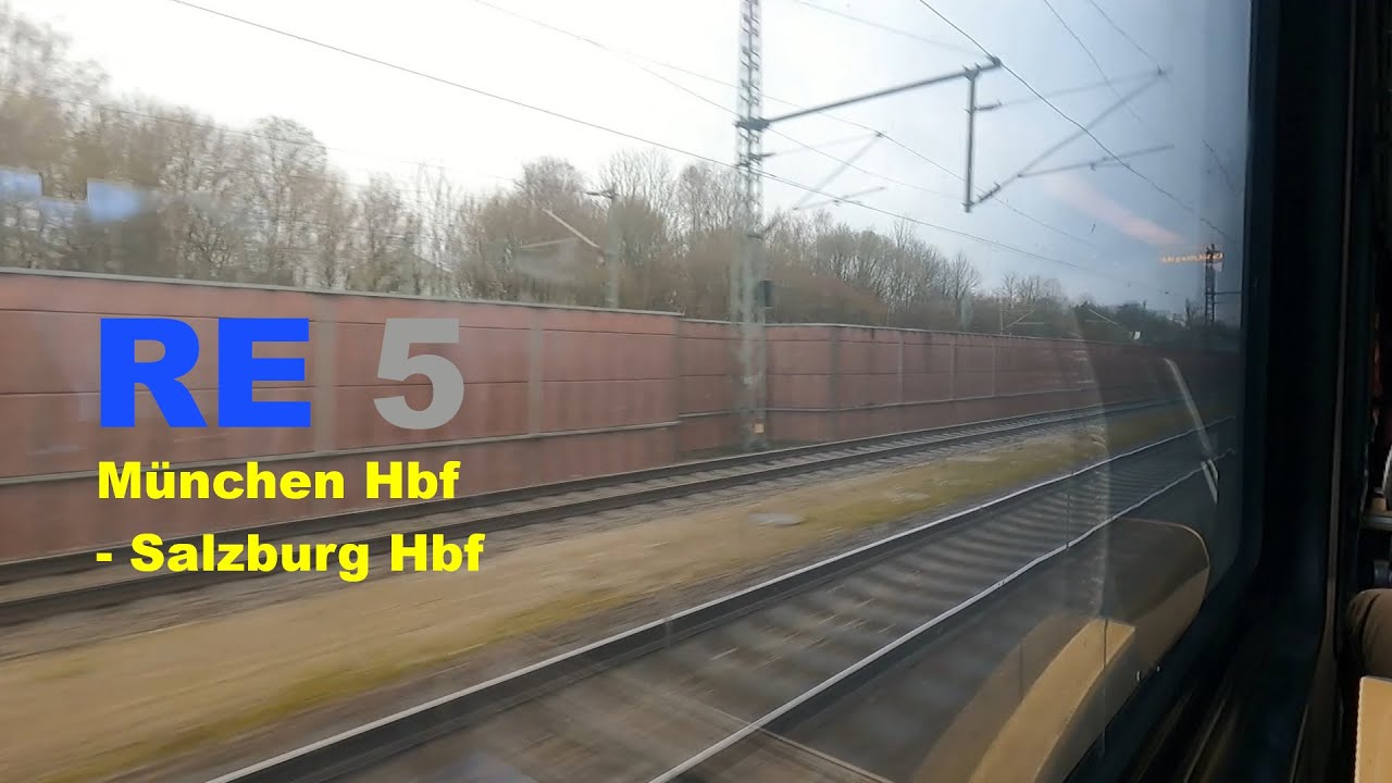 BRB RE 5 Mitfahrt München Hbf - Salzburg Hbf | Stadler Flirt 3