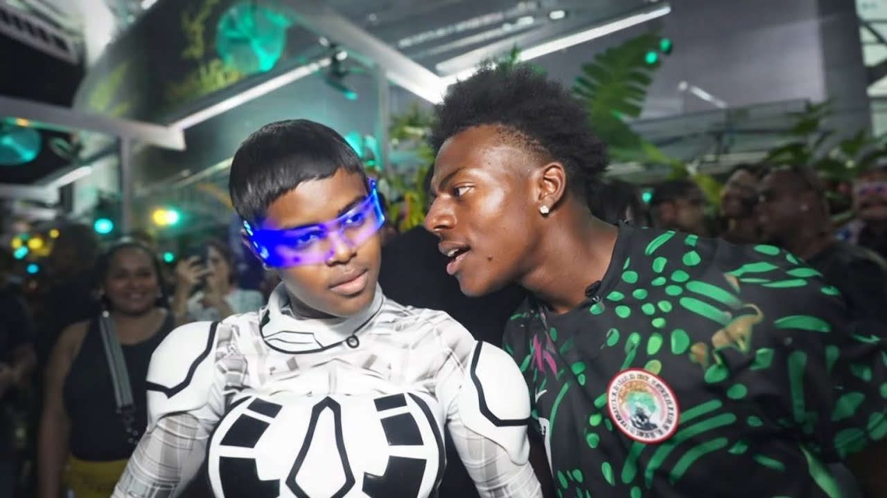 Ishowspeed  finally meets the Nigerian robot girl.