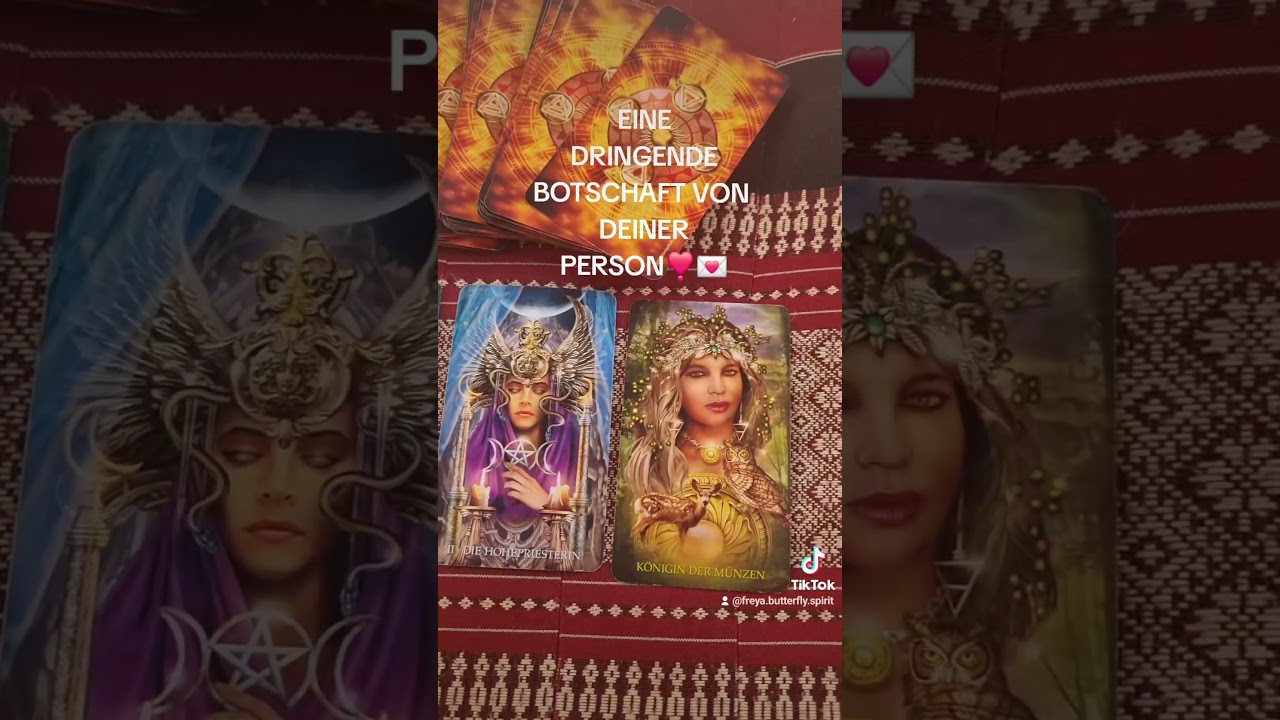 Eine WICHTIGE BOTSCHAFT von deiner Person❣️💌 #tarot #liebe #legung