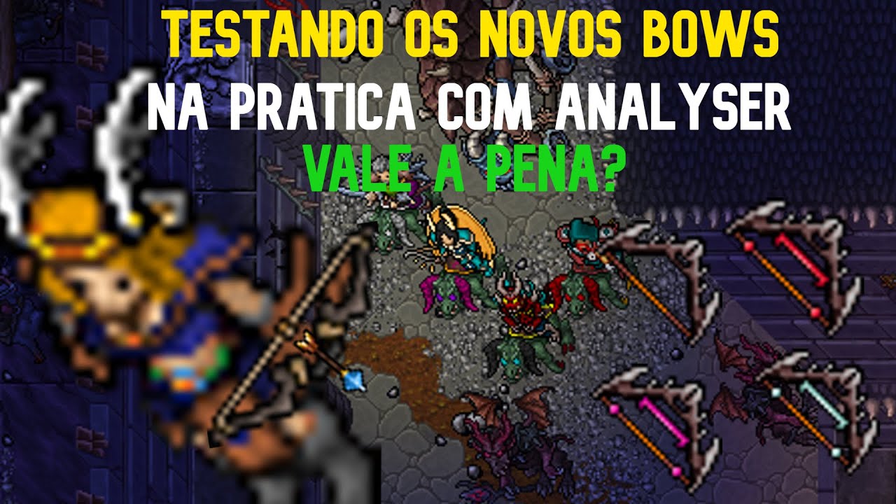 Tibia | TESTANDO OS NOVOS BOWS DO UPDATE! VALE A PENA?