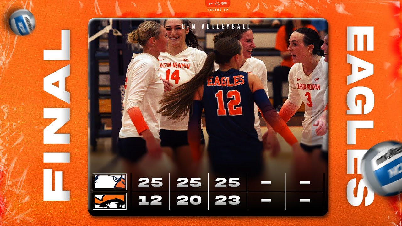 Carson-Newman Volleyball Rewind 2025: C-N 3, Tusculum 0 Full Broadcast Replay 9-23-25