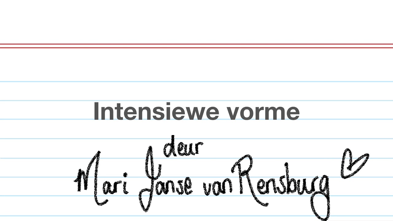 Intensiewe vorme