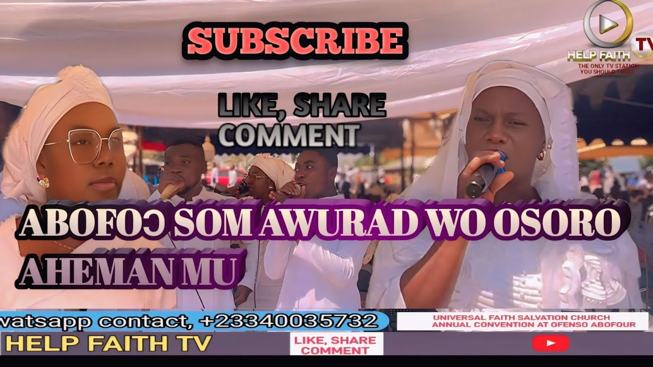 Abɔfoɔ som Awurade wɔ ɔsoro Aheman mu(Angels serve the Lord in the Heavenly Kingdom)