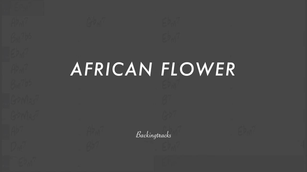 African Flower chord progression (no piano) - Jazz Backing Track Play Along The Real Book