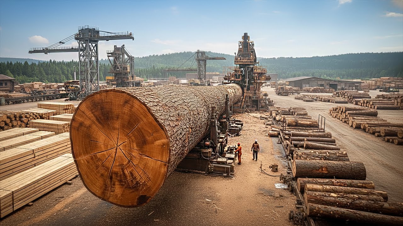 Inside America’s Most Advanced Hardwood Sawmill | Millions of Board Feet Turned Into Perfect Lumber