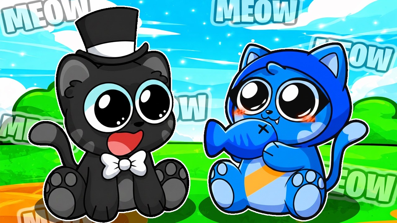 Nos Convertimos en una FAMILIA de GATOS en Roblox!