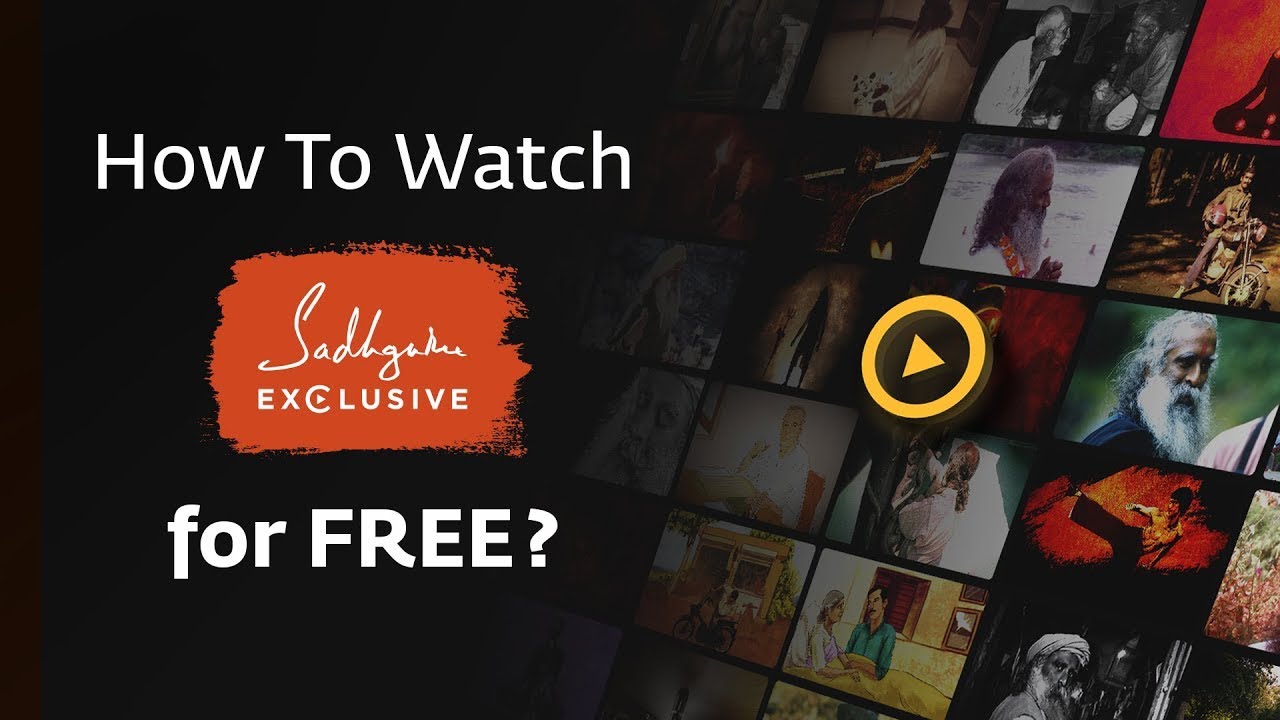 How To Watch Sadhguru Exclusive for Free?