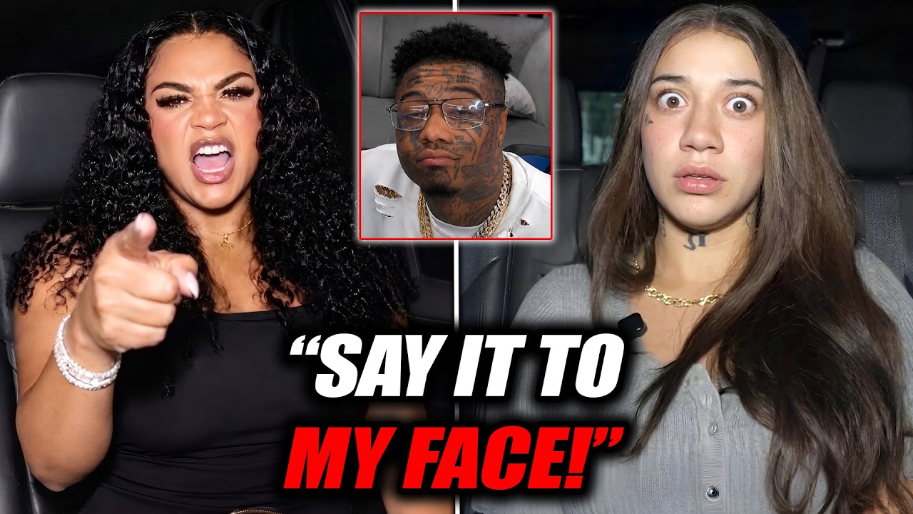 Blueface's Side Chick Ashley CORNERS Nevaeh In His Own House &mdash; Argument Turns UGLY!