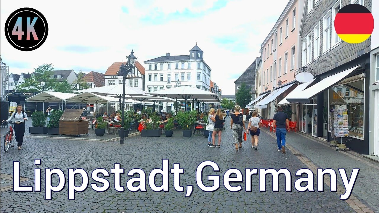 Walking tour in Lippstadt in Germany 4k 60fps (☀️2023)