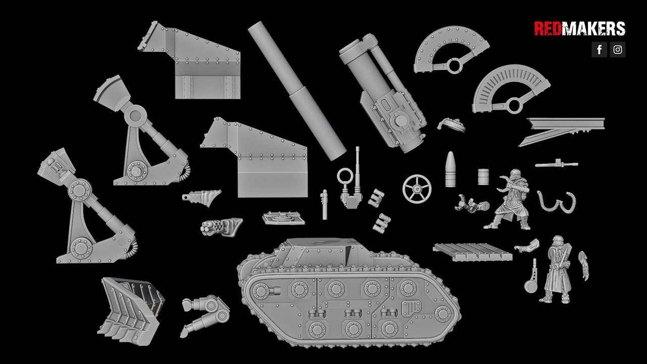 Instructions for assembling. Self-propelled artillery. Models for 3D printing.