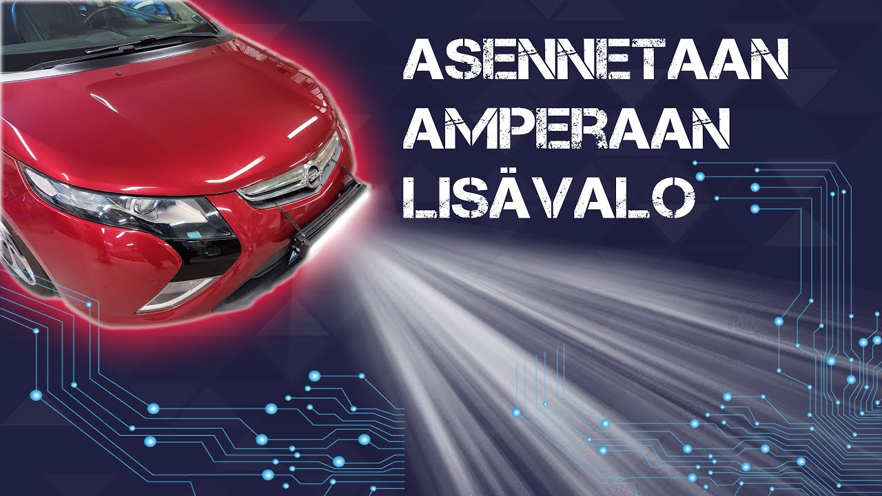 Asennetaan amperaan lisävalo