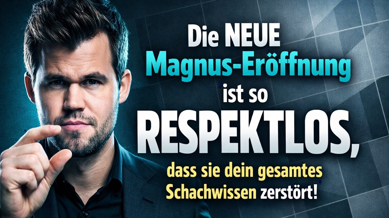Die NEUE Magnus-Eröffnung ist so RESPEKTLOS, dass sie dein gesamtes Schachwissen zerstört!