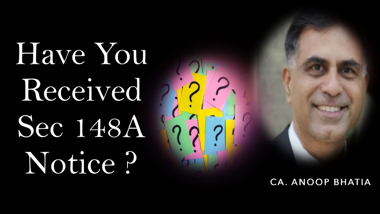 Have You Received Section 148A Notice ? (English Version) | CA. Anoop Bhatia