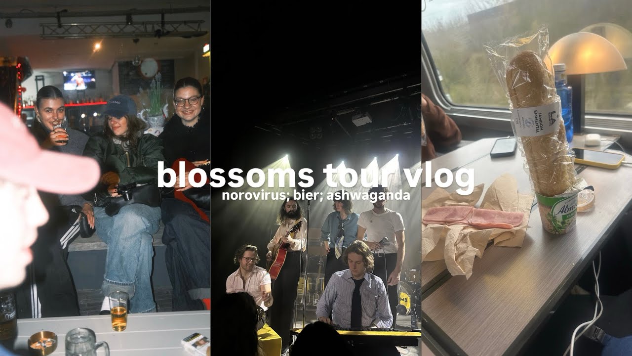 #34 blossoms tour vlog | 9 shows, bouldern & love talk 