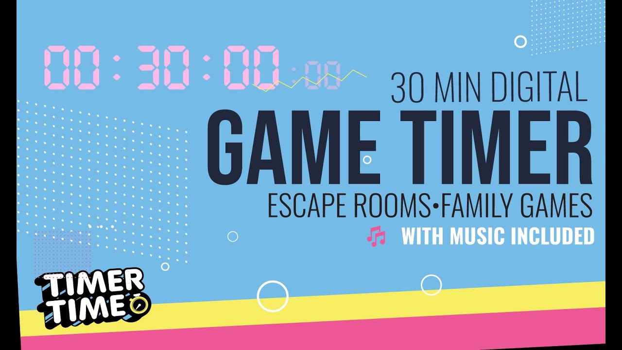30 Minute Mystery Game Timer w/ Music | Escape Room - Family Game Night #escaperoom