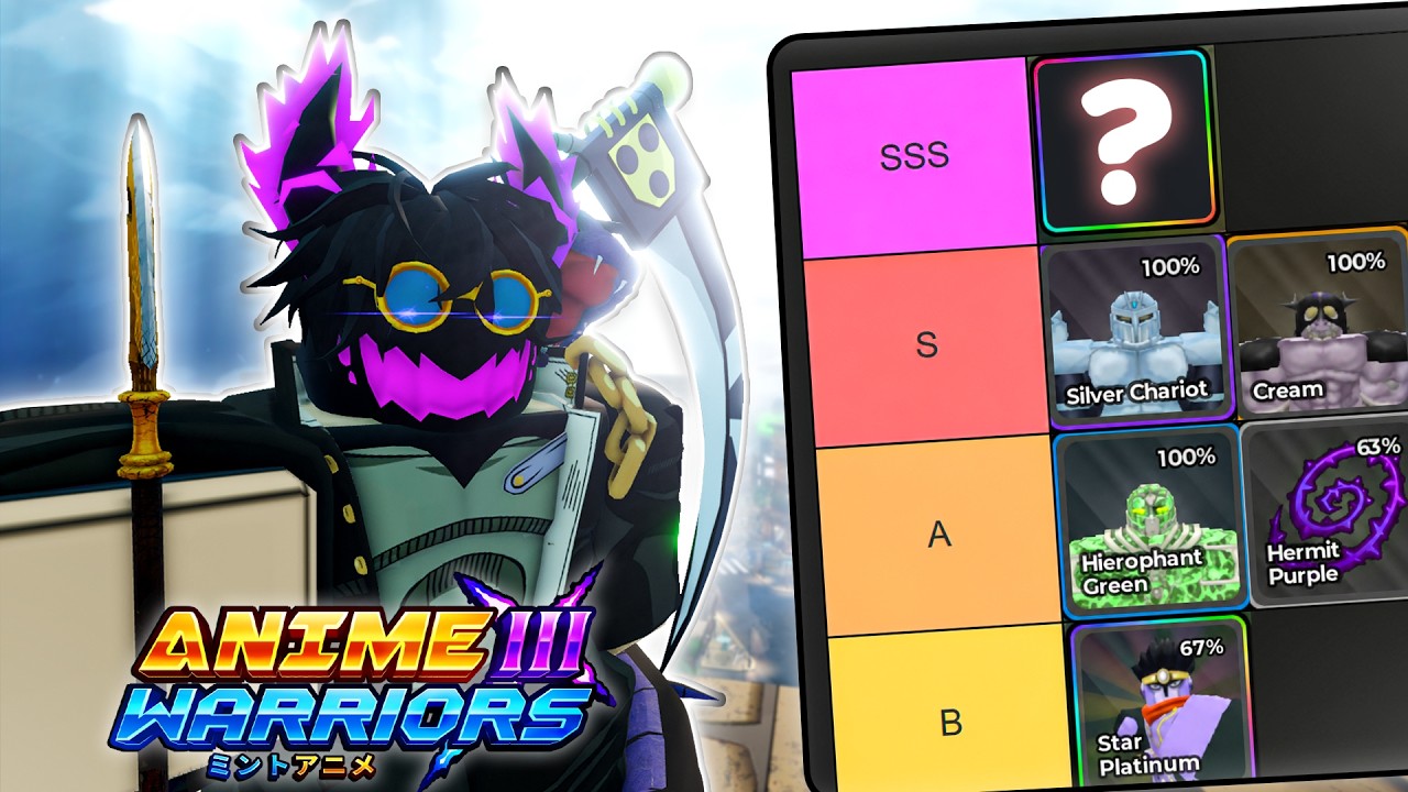 Рейтинг ВСЕХ стендов от ХУДШЕГО к ЛУЧШЕМУ в Anime Warriors 3!
