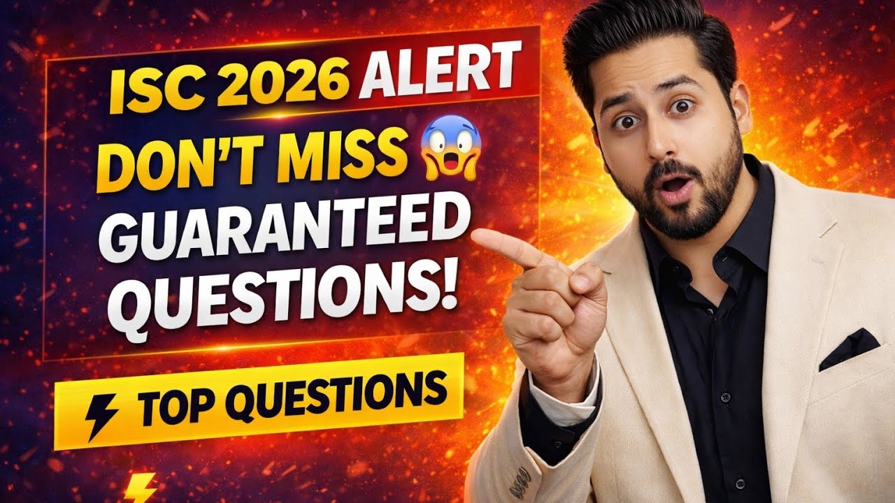 ISC Commerce Class 12 &ndash; MOST IMPORTANT Topics 2025&ndash;26|ISC Commerce Class 12 Most Important Questions