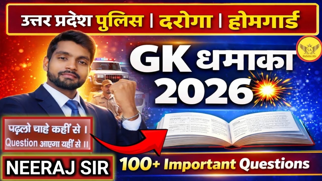 📚📖 Neeraj Sir Gk GS/ Previous Year Questions/For All Competitive Exams #Safaltaab #viral #gs #Lucent