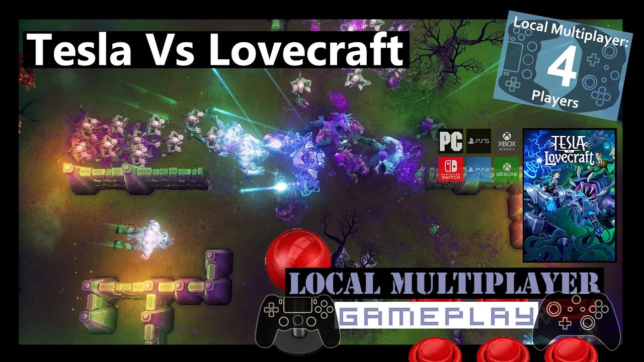 Tesla Vs Lovecraft 4 Player Co Op [4K] Local Multiplayer