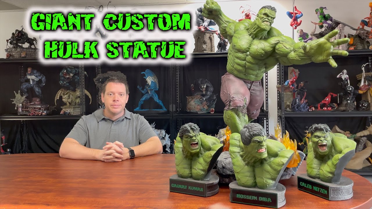 AMAZING GIANT custom HULK STATUE!