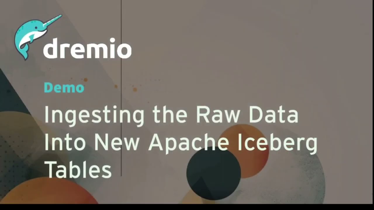 Dremio Demo - Ingesting to Iceberg, Data Products, Data-as-Code, dbt integration, Reflections & BI