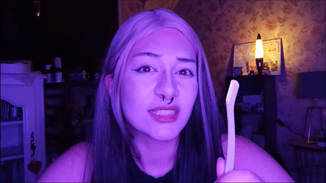 ASMR - mean but nice rockstar gf does your makeup and stares at you (lofi)