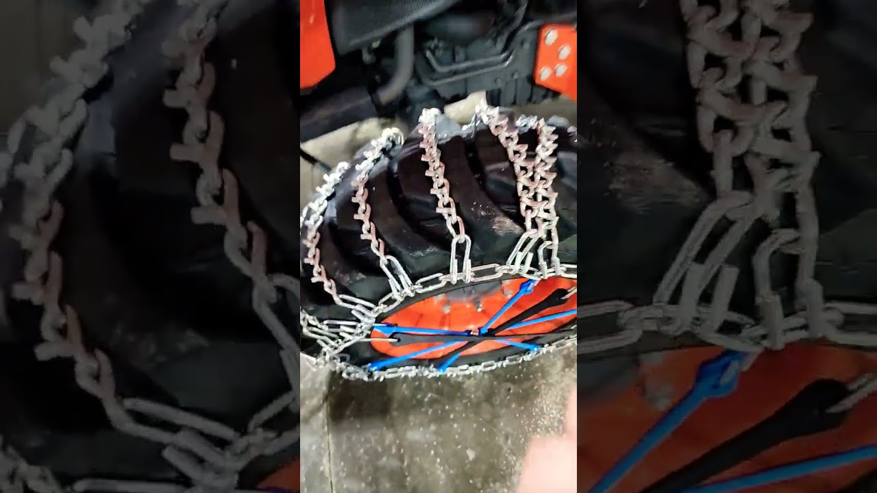 AMAZING BRAND NEW TRACTOR TIRE CHAINS #tirechain