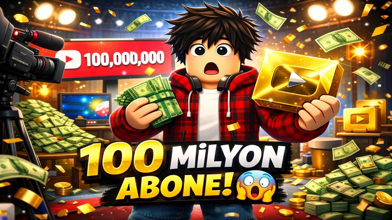 ROBLOX’TA YOUTUBER OLDUM VE 100 MİLYON ABONEYE ULAŞTIM 😱 (ŞAKA DEĞİL)