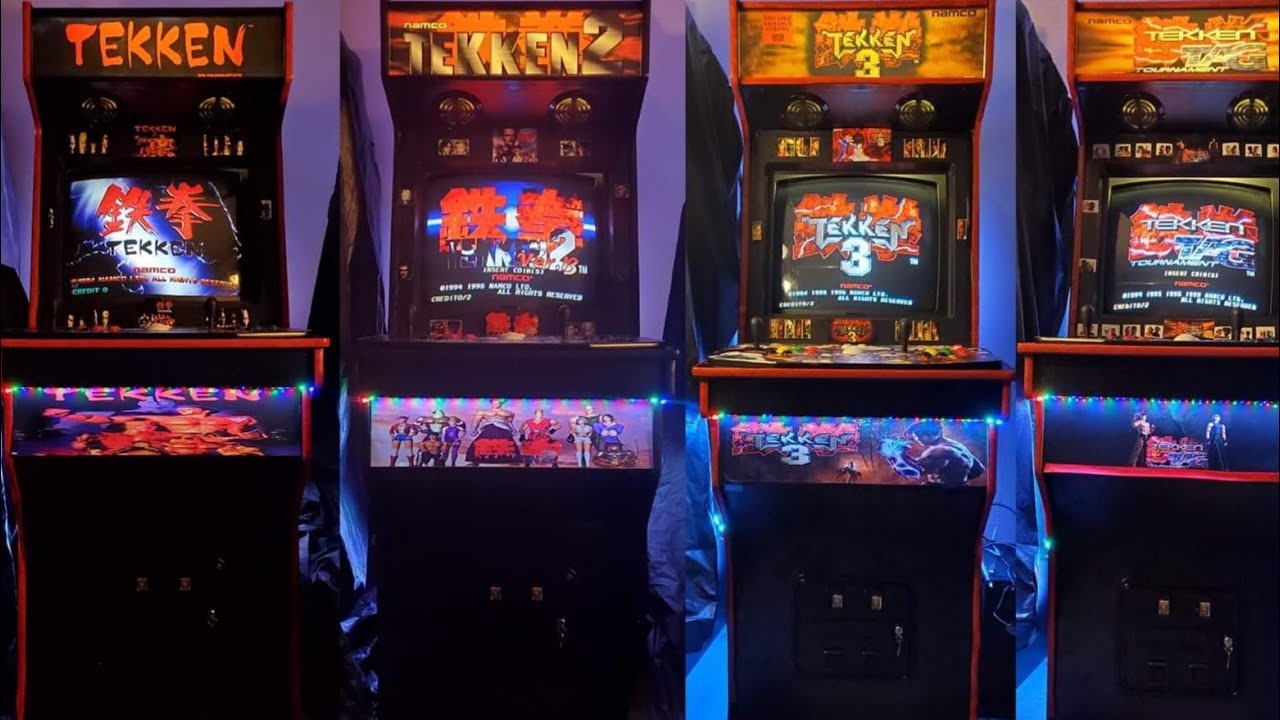 All Tekken Arcade Machines in Action Part 1