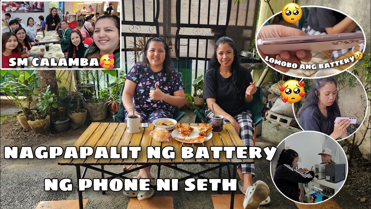 Nagpapalit ng Battery ng Phone ni Seth @SM Calamba | Umuwi na ng Infanta😇