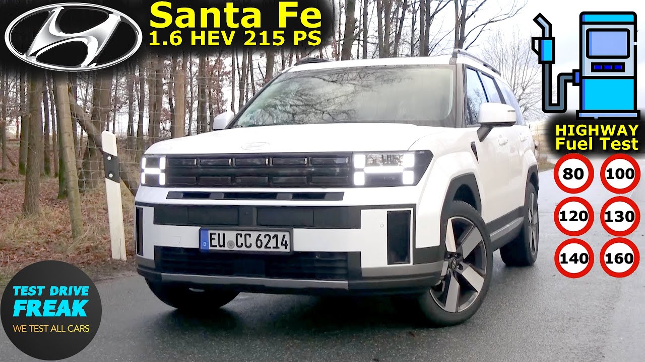 2024 Hyundai Santa Fe 1.6 T-GDI HEV 215 PS 🚗 Test Drive + Fuel Consumption & Performance Review