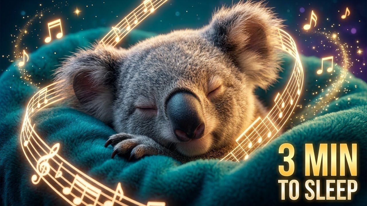 Baby Sleep Music 🍼 Fall Asleep in 3 Minutes 💤 Koala Lullaby 🌙 Stop Crying Fast