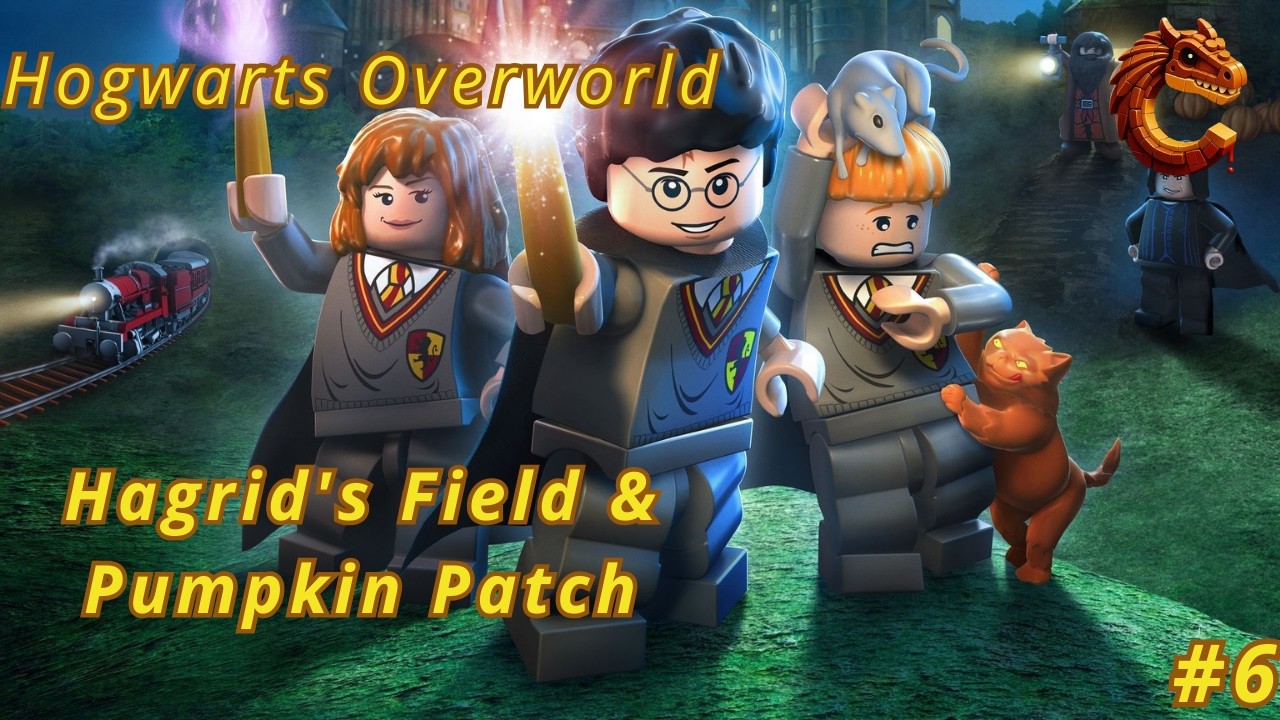 Lego Harry Potter 1 - 4 Hogwarts Overworld 100% Guide  6 - Hagrid's Field & Pumpkin Patch
