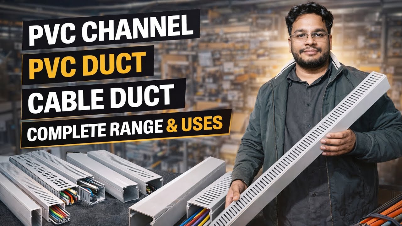 PVC CHANNEL • PVC DUCT • CABLE DUCT Complete Range Available ✅ at SOLEC INDUSTRIES #Cableduct 