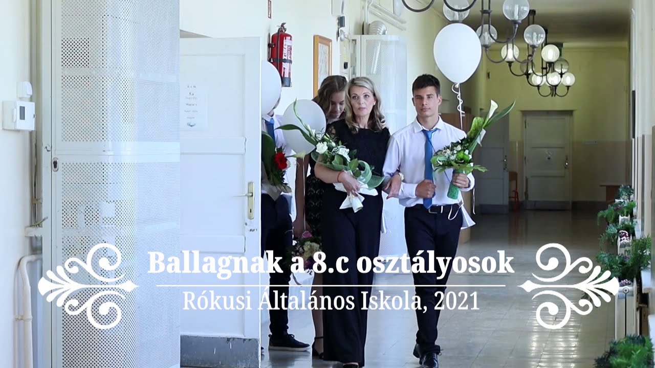 Ballagnak a 8. C osztályosok, Rókusi Általános Iskola, 2021