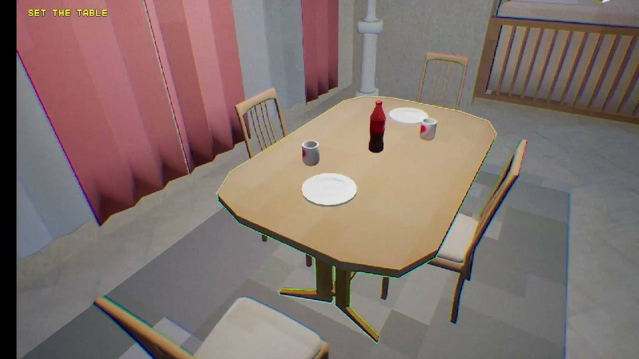 Playing terroro horror game on steam
