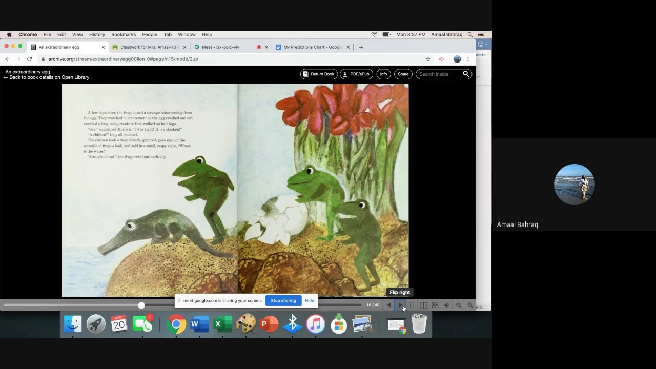 Read aloud and predictions