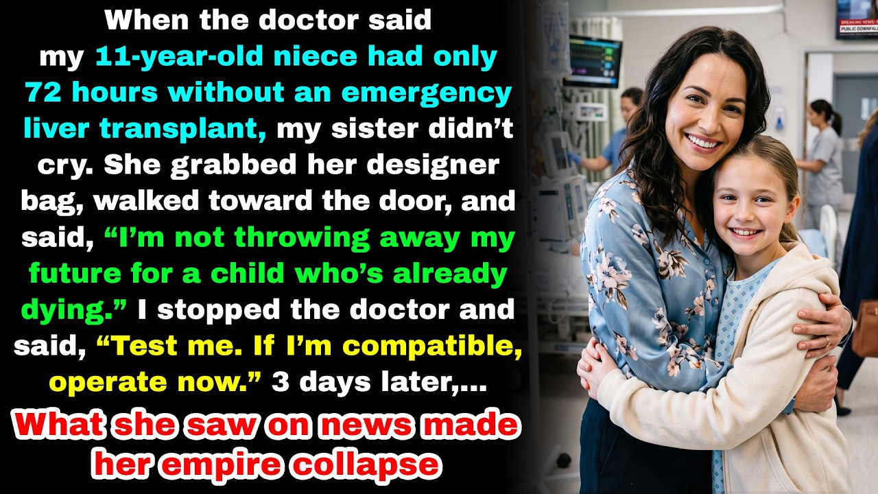 My Sister Abandoned Her Daughter With 3 Days to Live&mdash; 3 days later, What she saw on news...
