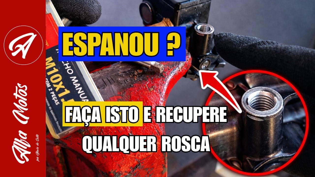 COMO RECUPERAR ROSCA ESPANADA, O PARAFUSO NÃO ENROSCA O QUE FAZER. ROSCA PESADA E PARAFUSO NÃO ENTRA