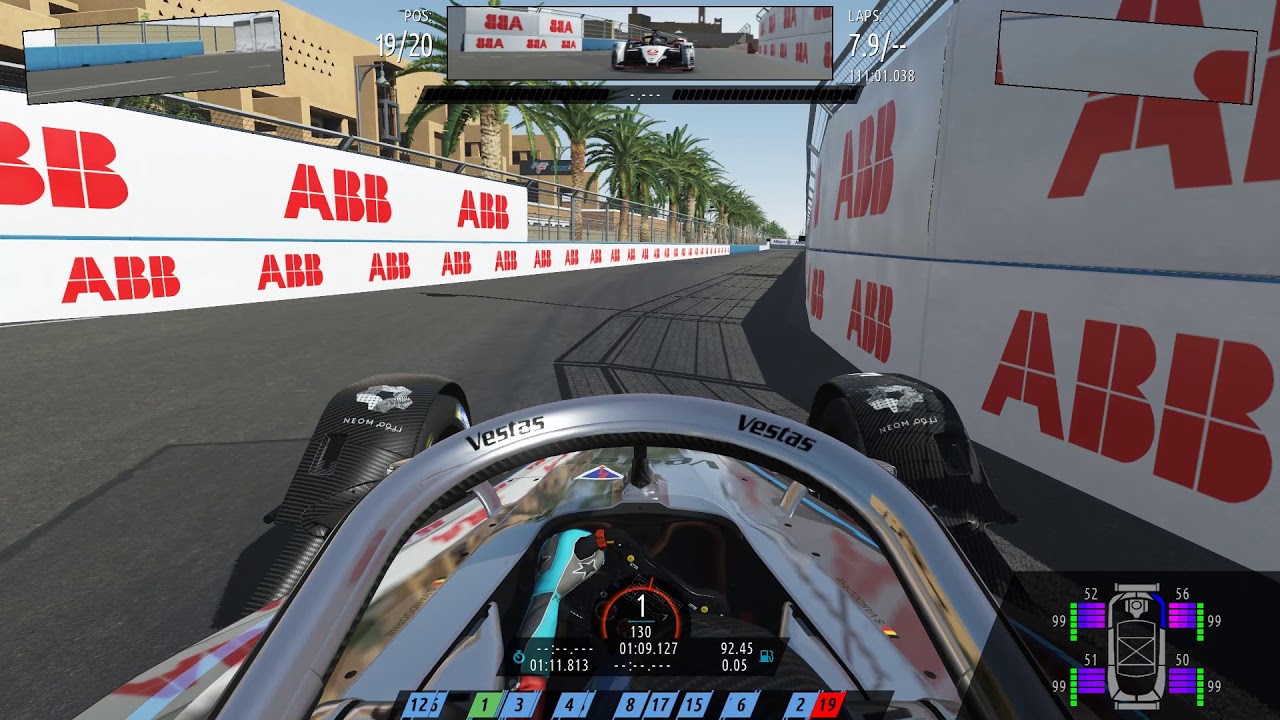 rFactor 2 : Formula E Diriyah Circuit . Mercedes EQ
