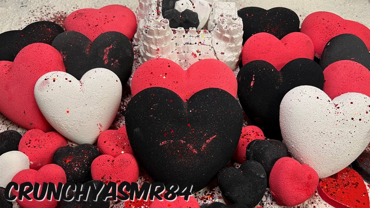 Queen of Hearts | Red, Black & White Hearts | Collab w/ @tiffanycrumbles | Oddly Satisfying 