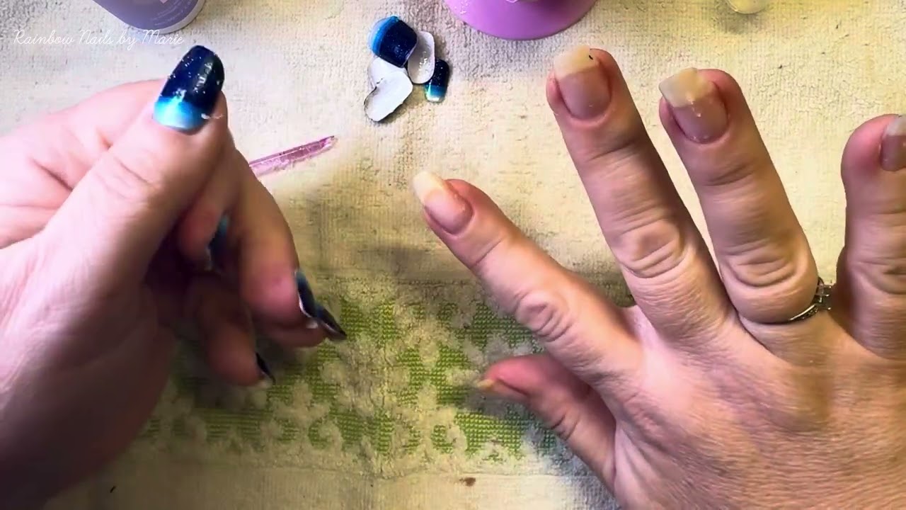 Removing my polish two different ways