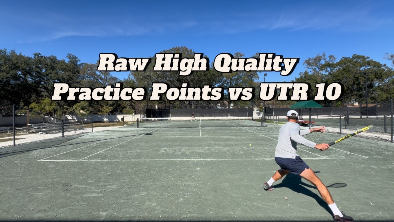 🎾Raw Unedited High Quality Practice Points w/ UTR 10 Junior on Clay/Har-Tru